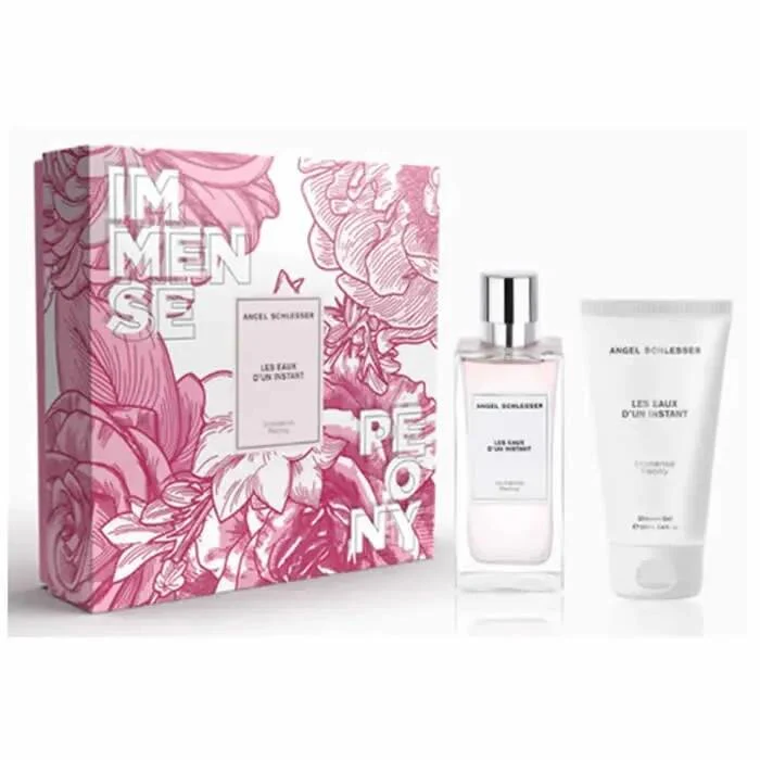 Angel Schlesser Les Eaux D´Un Instant Immense Peony Eau De Toilette Spray 100ml Set 2 Piezas