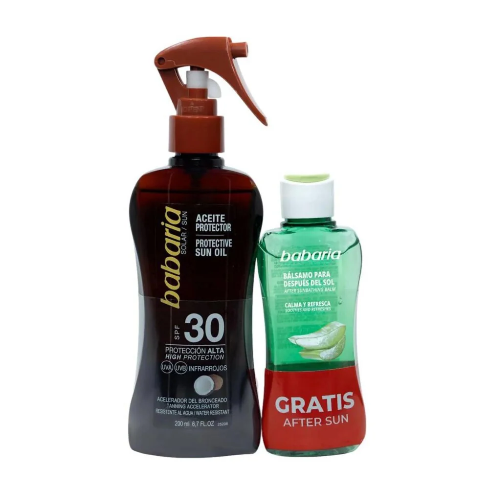 Babaria Sol Aceite Protector Solar Coco Spray F30 200 ml After Sun 100ml