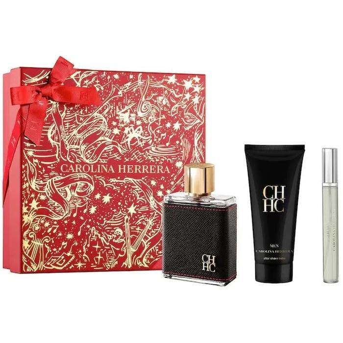Carolina Herrera Ch Men Eau De Toilette Spray 100ml Set 3 Piezas
