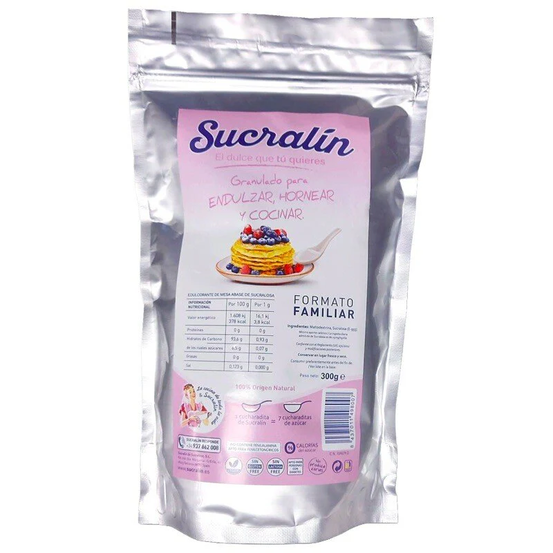 Sucralin granulado para cocinar 300 g tamaño familiar