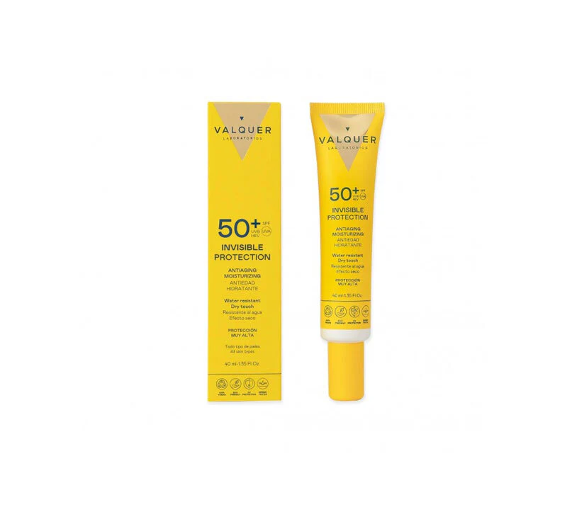 VALQUER PROTECTOR SOLAR FACIAL 50+ INVISIBLE PROTECTION 40 ML